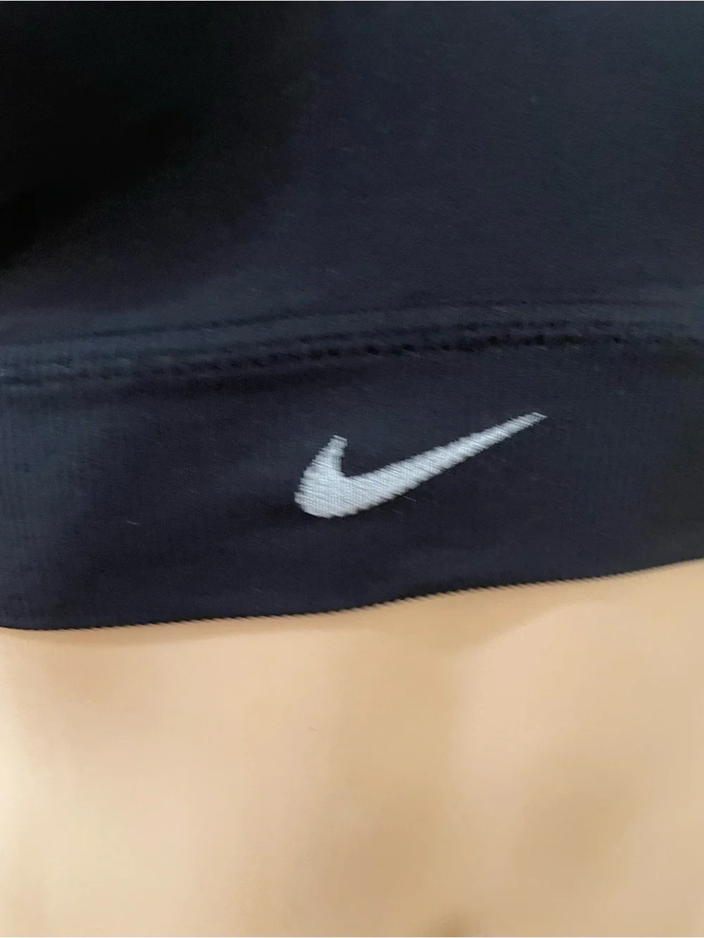 Nike Black Strappy V-Neck Sports Bra